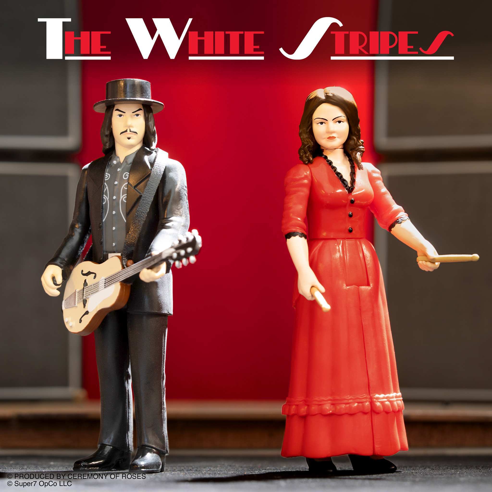 THE WHITE STRIPES 2-PACK REACTION FIGURES (Get Behind Me Satan)