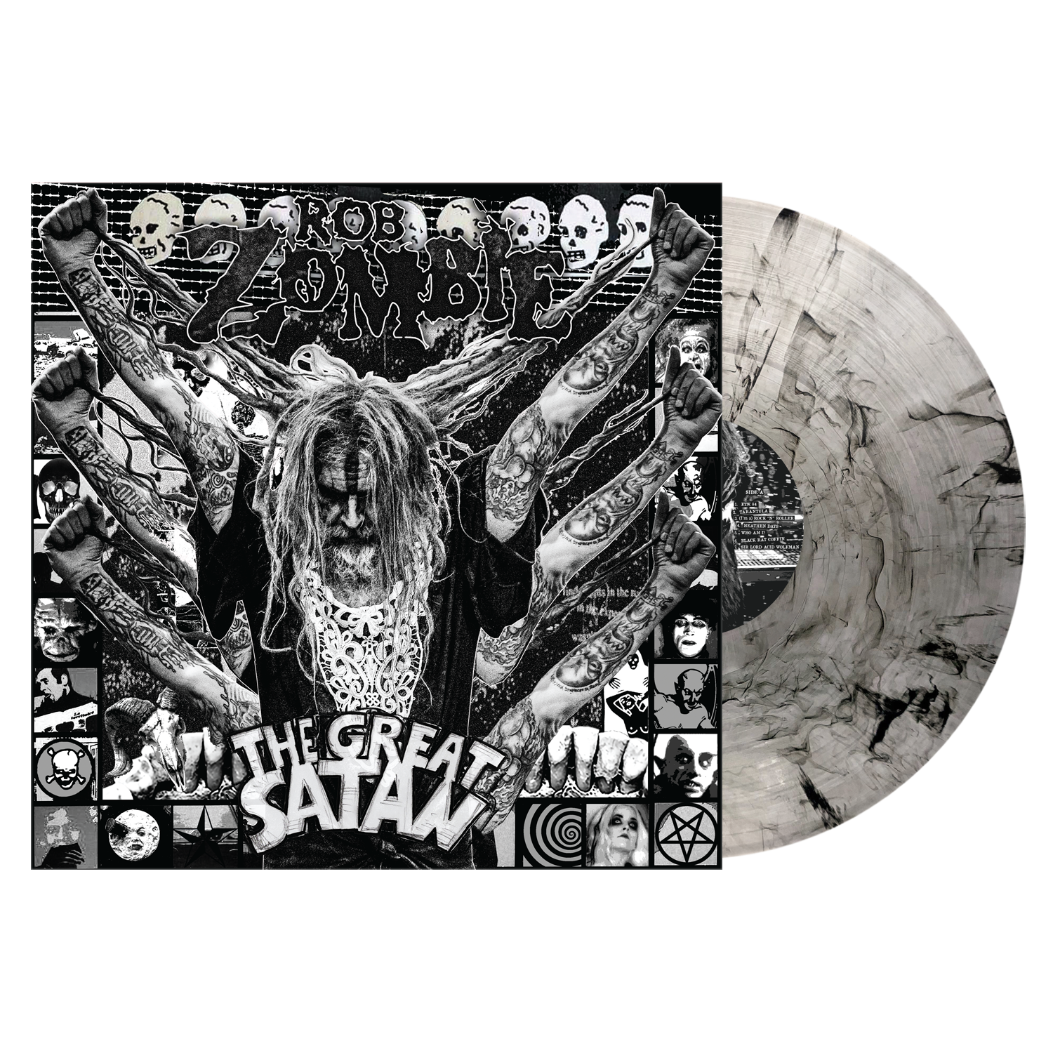 ROB ZOMBIE ‘THE GREAT SATAN’ LP (Exclusive – Limited to 1000, Clear w/ Black Smoke Vinyl)
