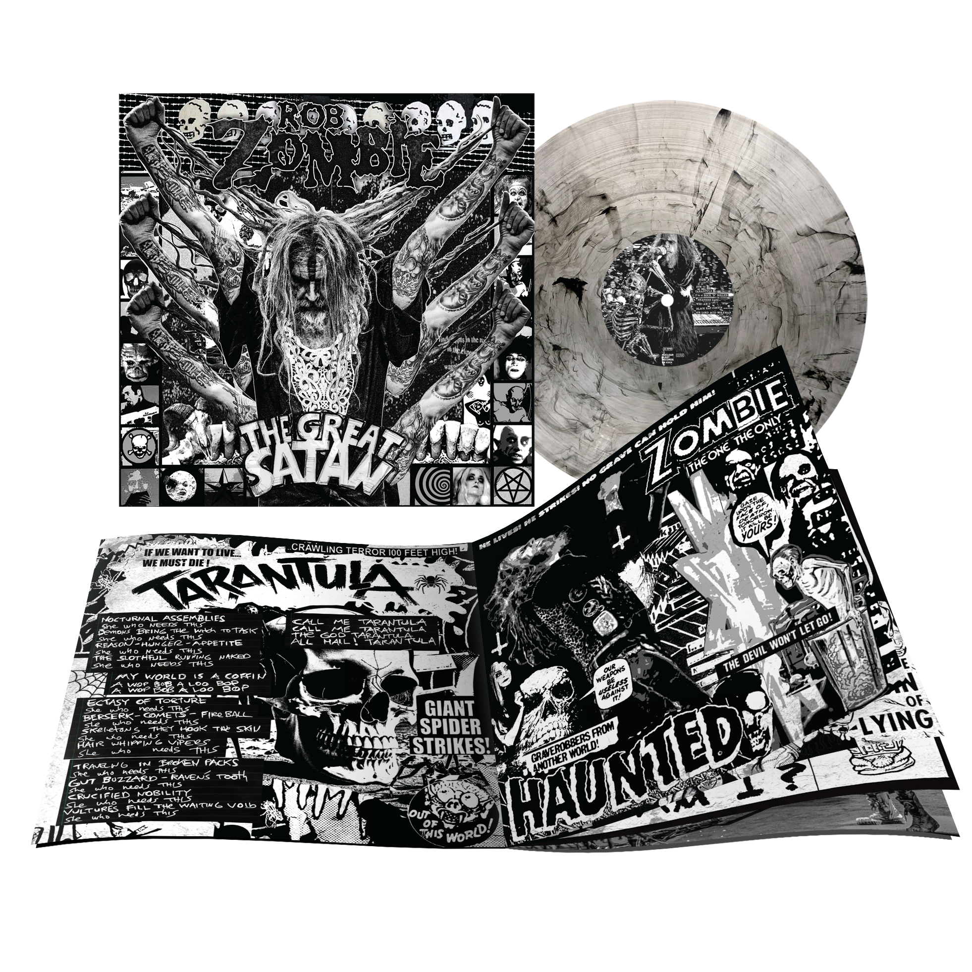 ROB ZOMBIE ‘THE GREAT SATAN’ LP (Exclusive – Limited to 1000, Clear w/ Black Smoke Vinyl)