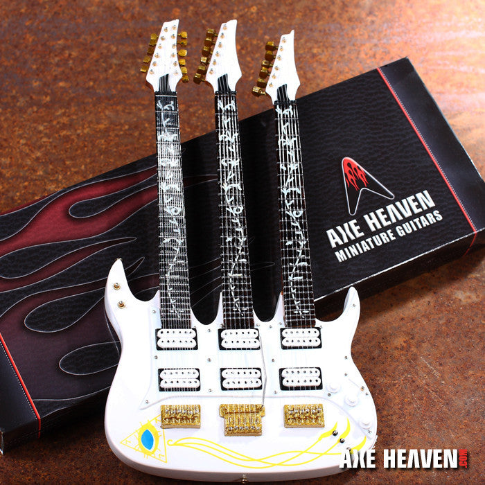 STEVE VAI SIGNATURE JEM TRIPLE-NECK MINIATURE GUITAR REPLICA COLLECTIBLE