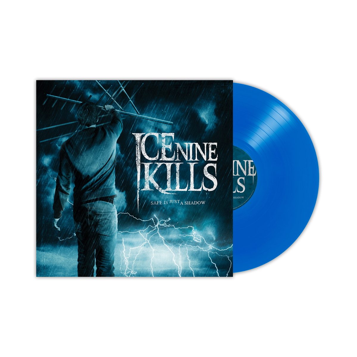 ICE NINE KILLS ‘SAFE IS JUST A SHADOW’ (RE-SHADOWED & RE-RERECORDED) LP (Limited Edition – Only 700 Made, Transparent Blue Vinyl)