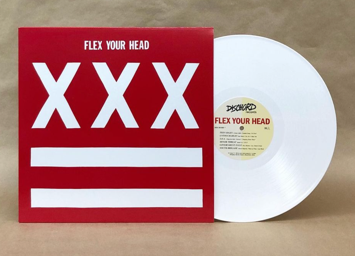 FLEX YOUR HEAD LP (White Vinyl, Featuring Teen Idles, Untouchables, SOA, Minor Threat & more)