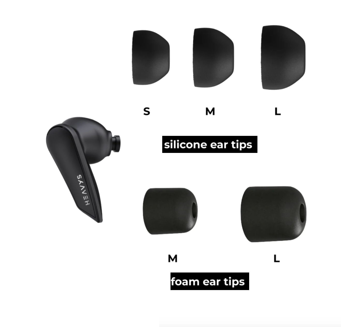 HEAVYS WIRELESS EARBUDS