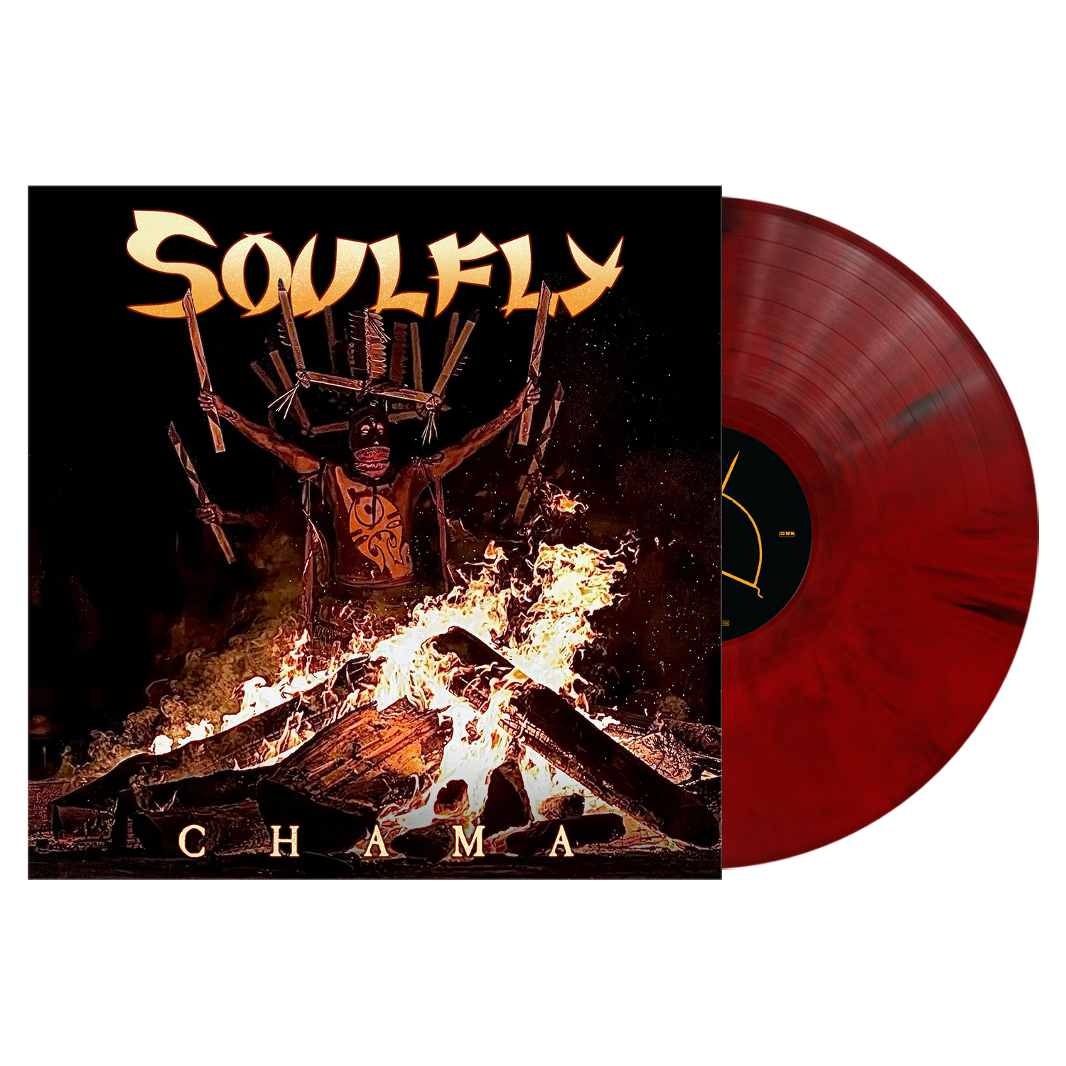 SOULFLY ‘CHAMA’ LP (Exclusive – Limited to 300, Red & Black Marble Vinyl)