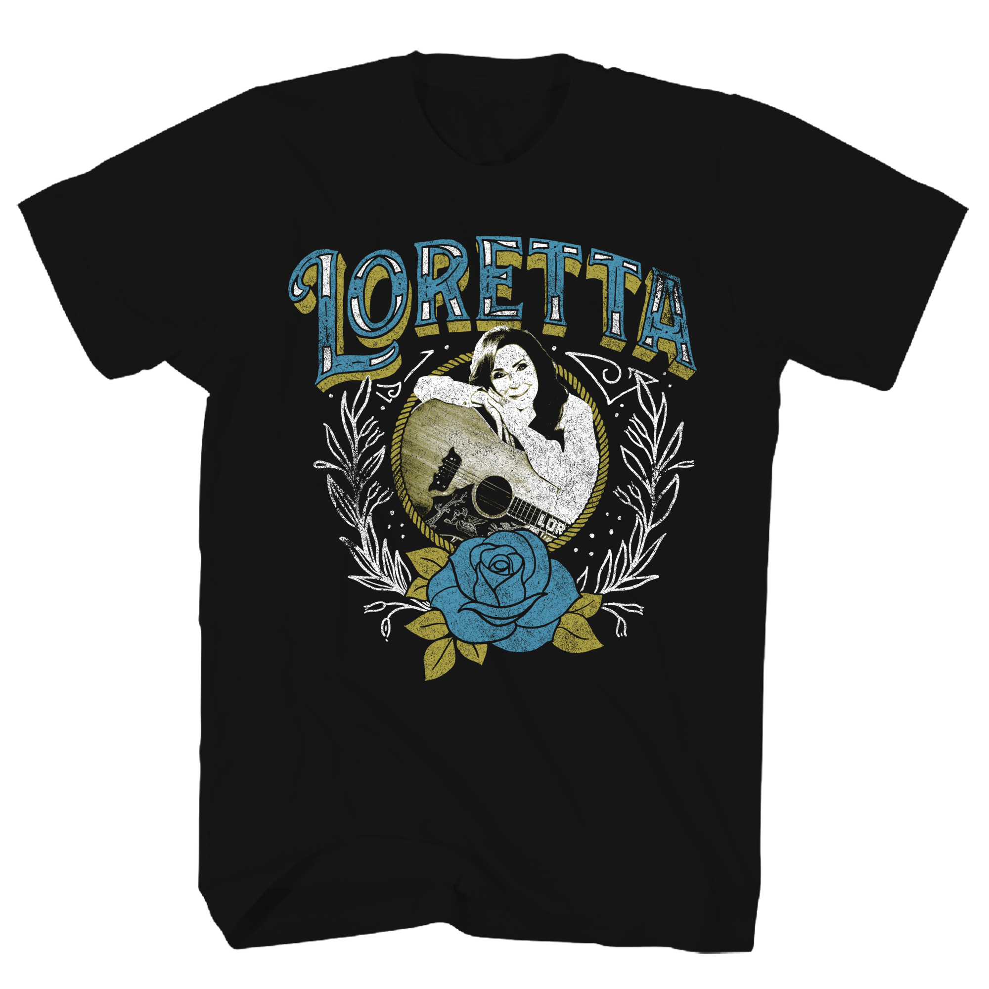 LORETTA LYNN PHOTO ROSE T-SHIRT
