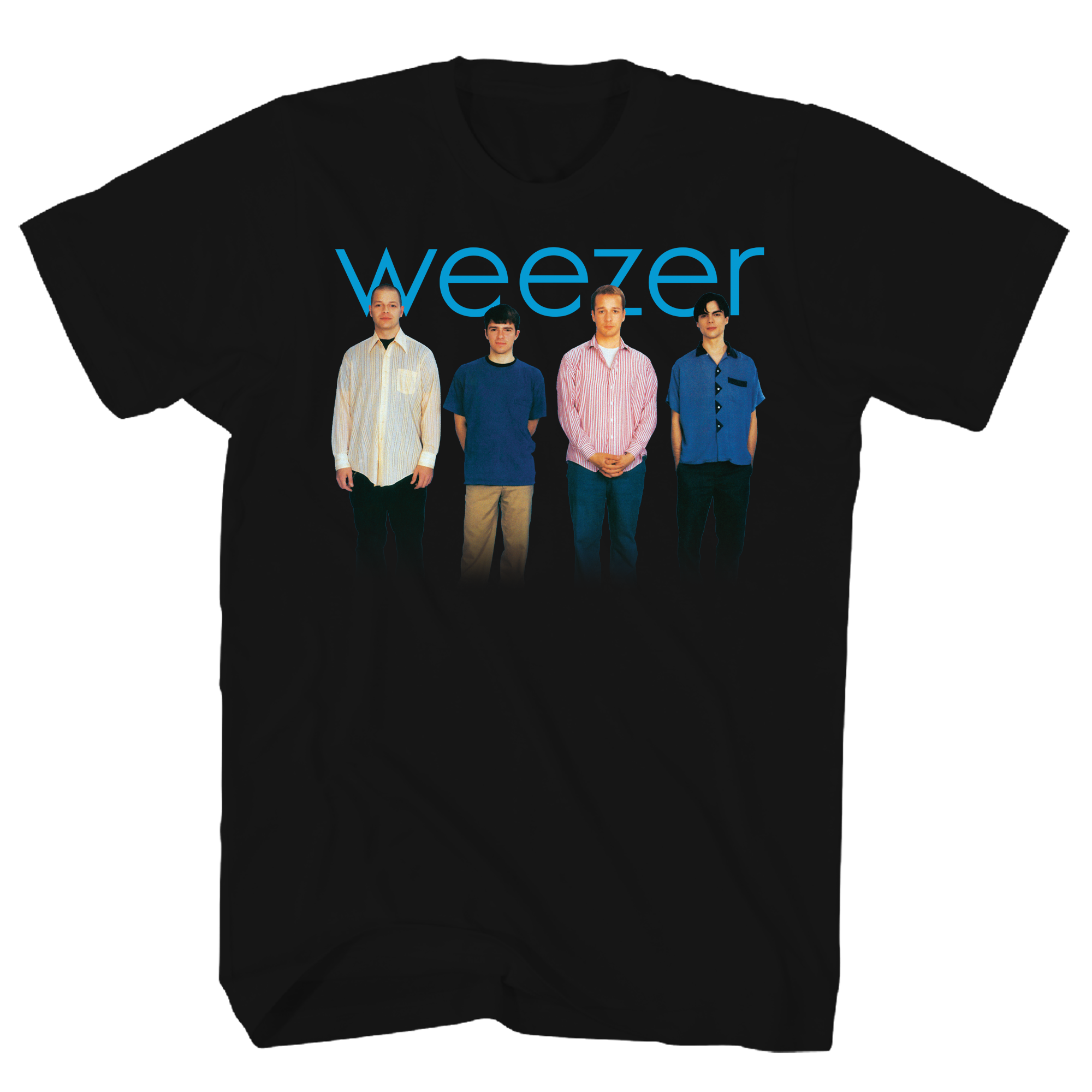 WEEZER BLUE ALBUM BLACK T-SHIRT WEEZER BLUE ALBUM BLACK T-SHIRT