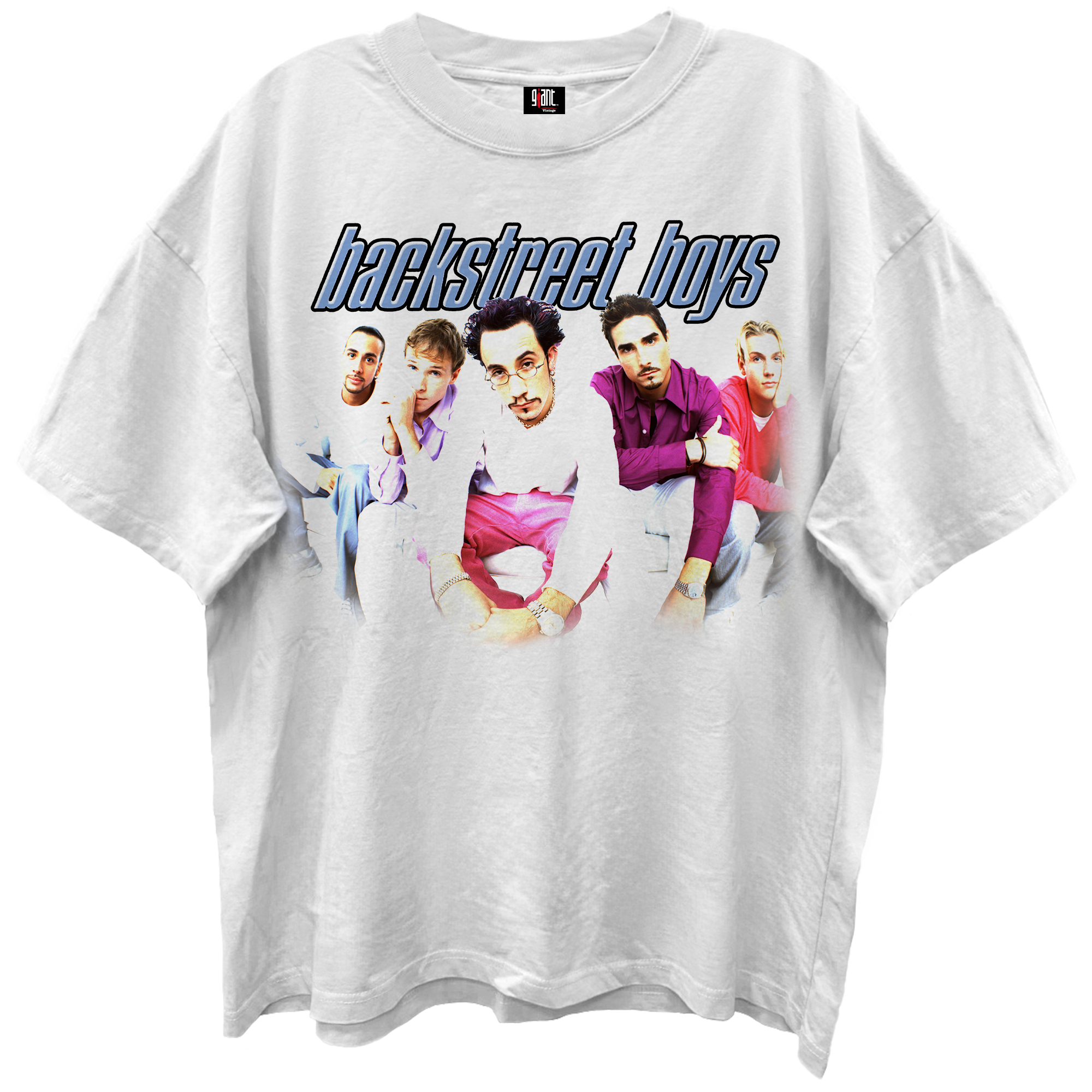 BACKSTREET BOYS I WANT IT THAT WAY BLANC WHITE ENZYME WASH T-SHIRT/GIA