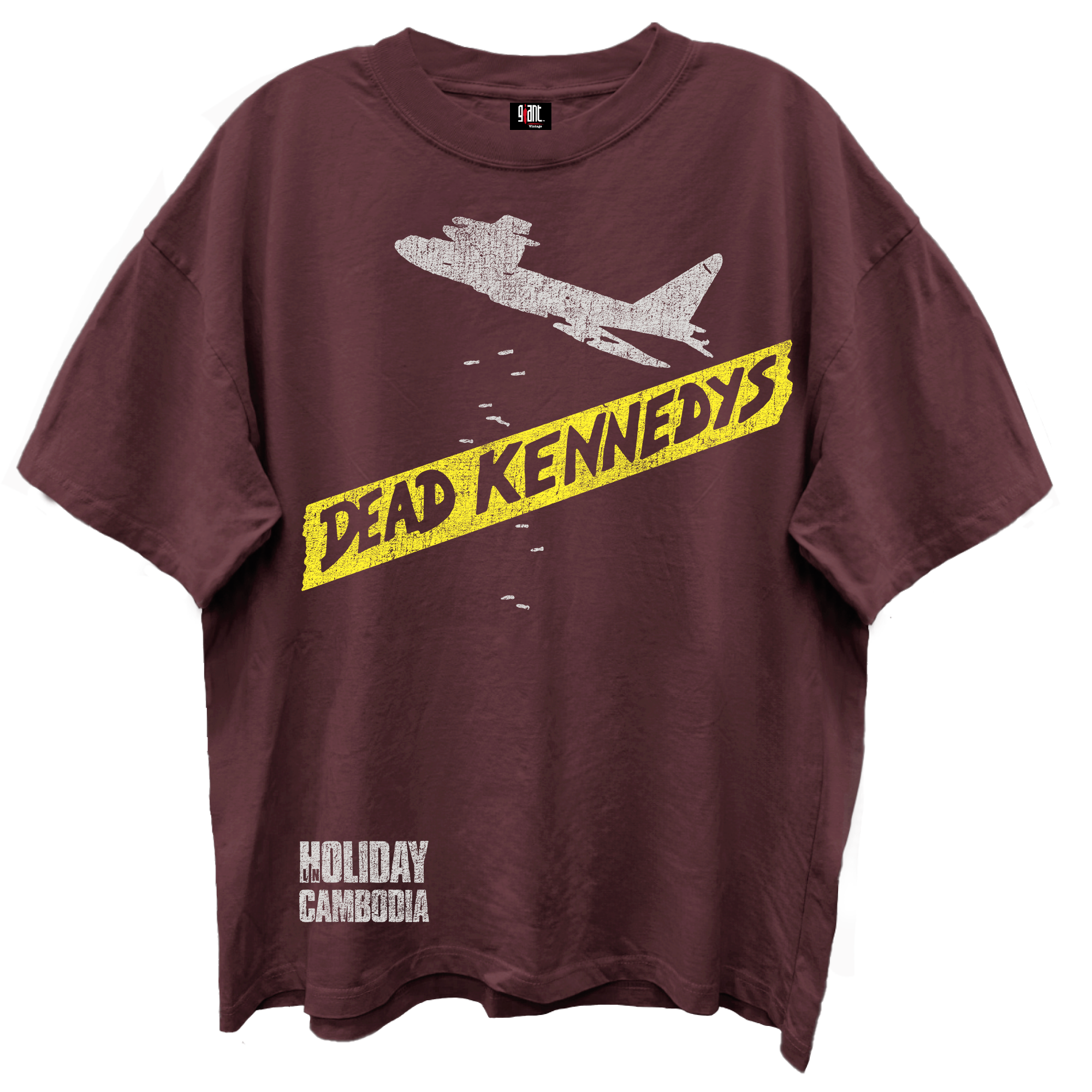 DEAD KENNEDYS HOLIDAY CAMBODIA MOHOGONY ENZYME WASH T-SHIRT/GIANT VINTAGE