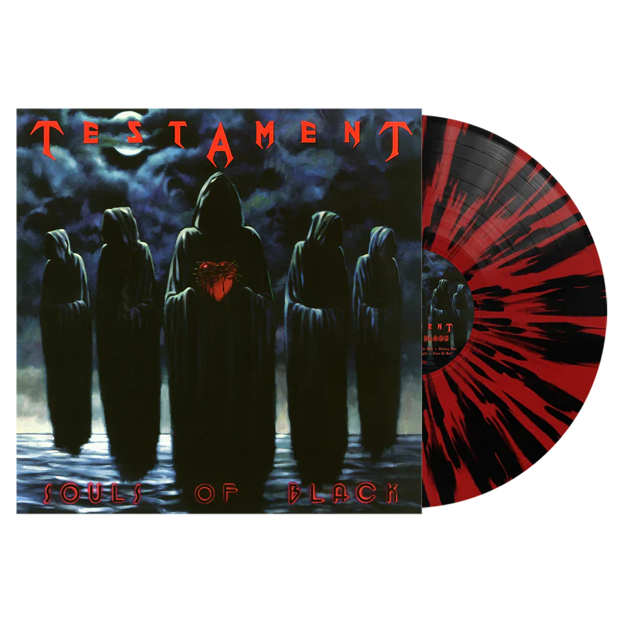 TESTAMENT 'SOULS OF BLACK' LP (Red Black Splatter Vinyl)