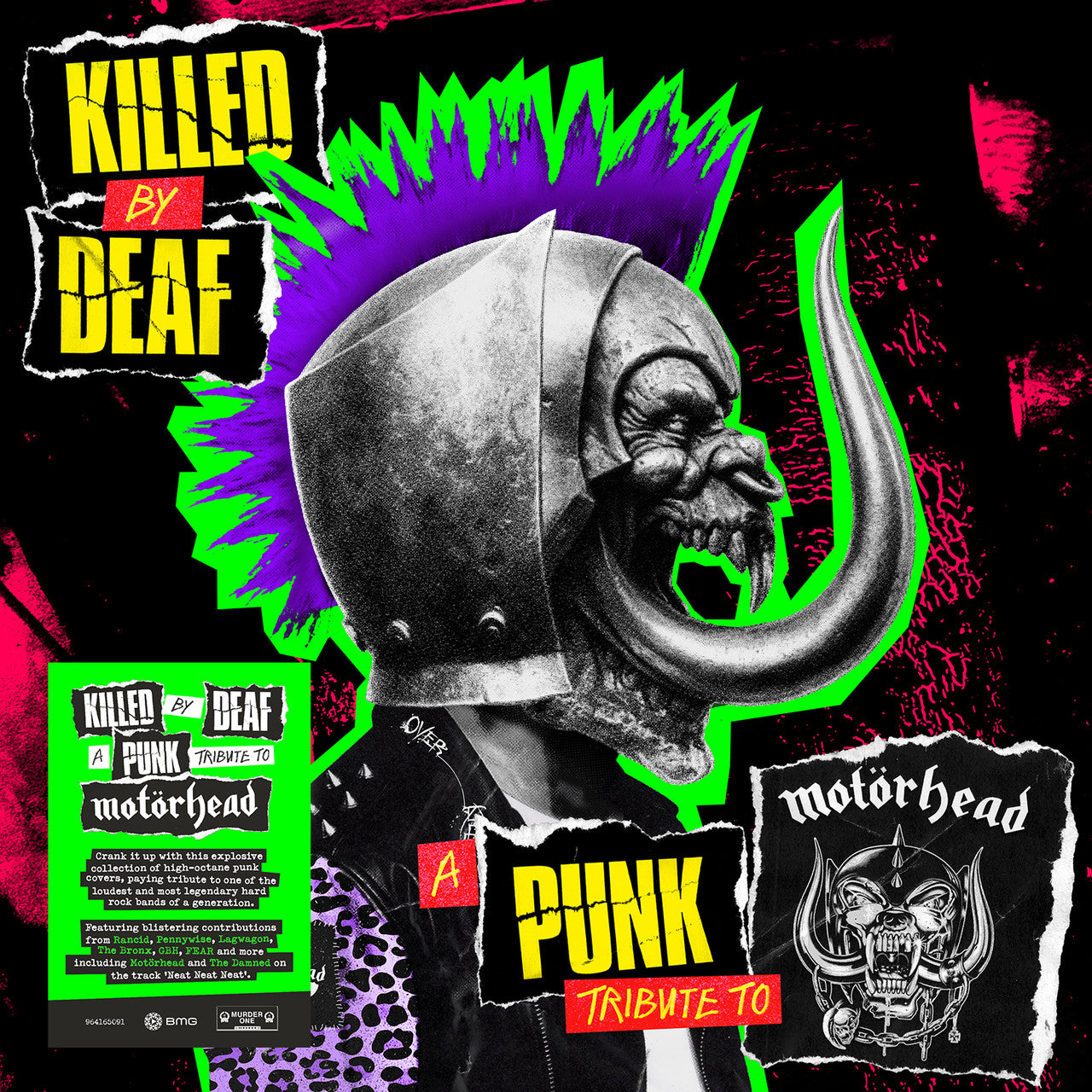 VARIOUS ARTISTS 'KILLED BY A DEAF: A PUNK TRIBUTE TO MOTORHEAD' LP
