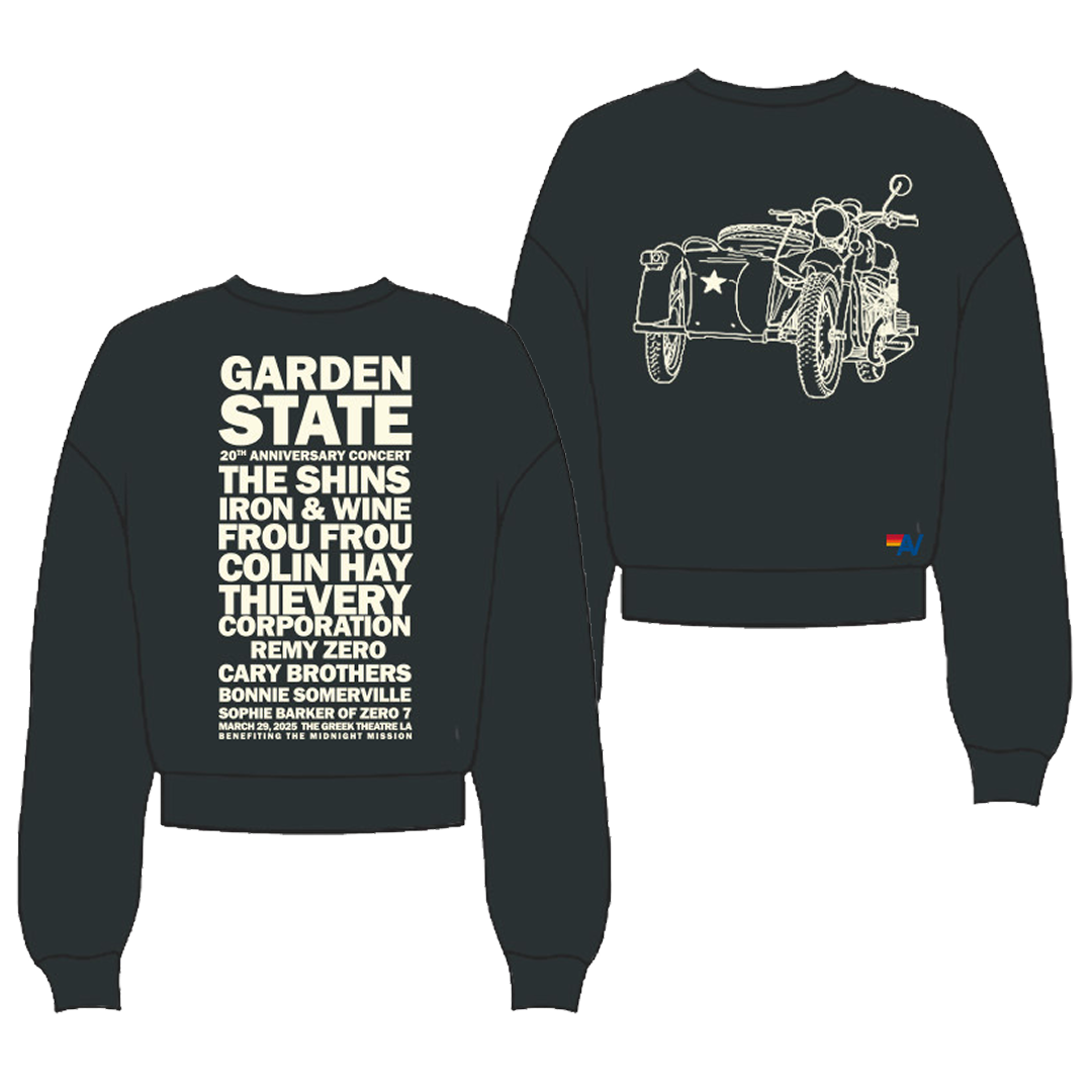 AVIATOR NATION X GARDEN STATE 20TH ANNIVERSARY CREWNECK SWEATSHIRT