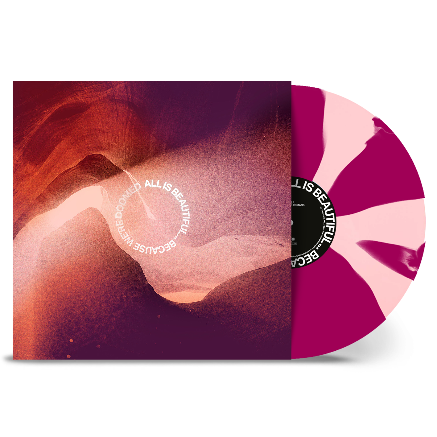 WE CAME AS ROMANS ‘ALL IS BEAUTIFUL…BECAUSE WE’RE DOOMED’ LP (Exclusive – Limited to 500, Light Rose/Violet Vinyl)