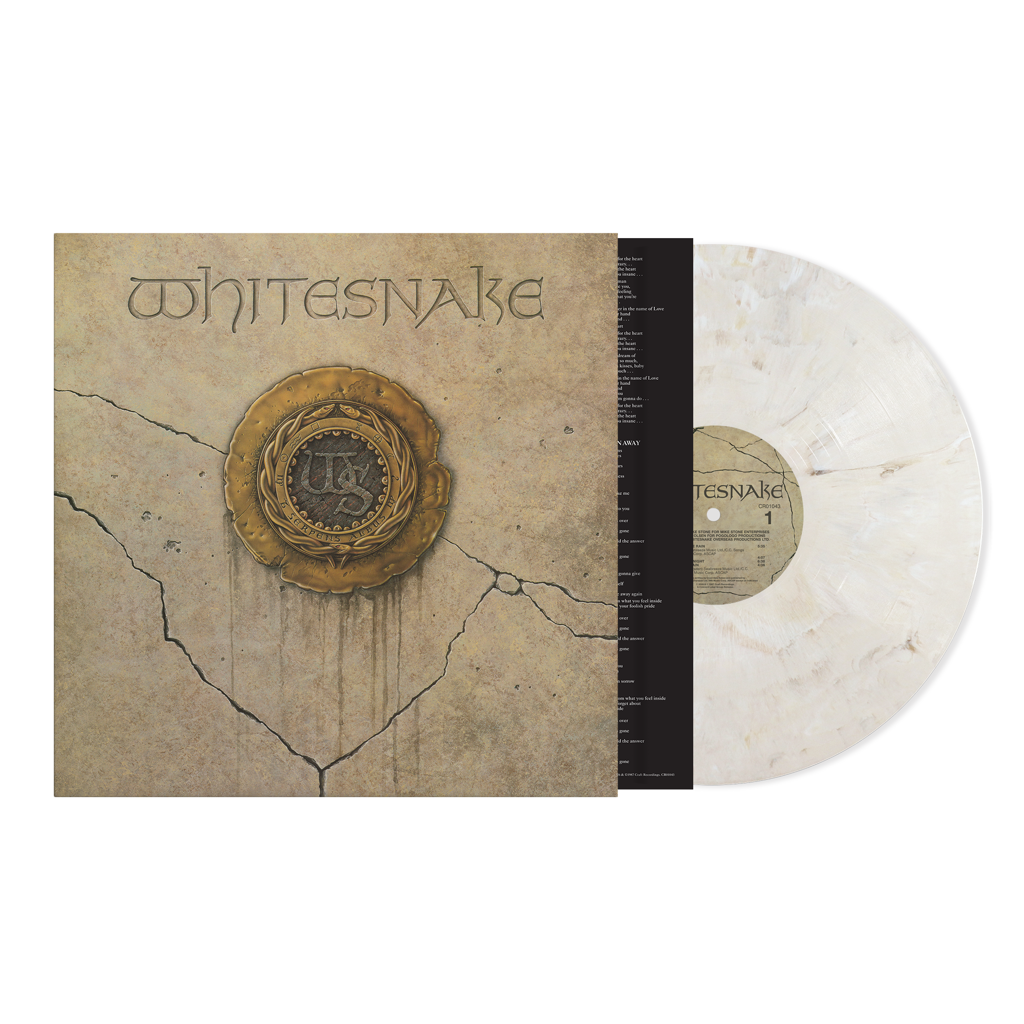 WHITESNAKE ‘WHITESNAKE’ LP (Exclusive – Limited to 500, Stone Marble Vinyl)
