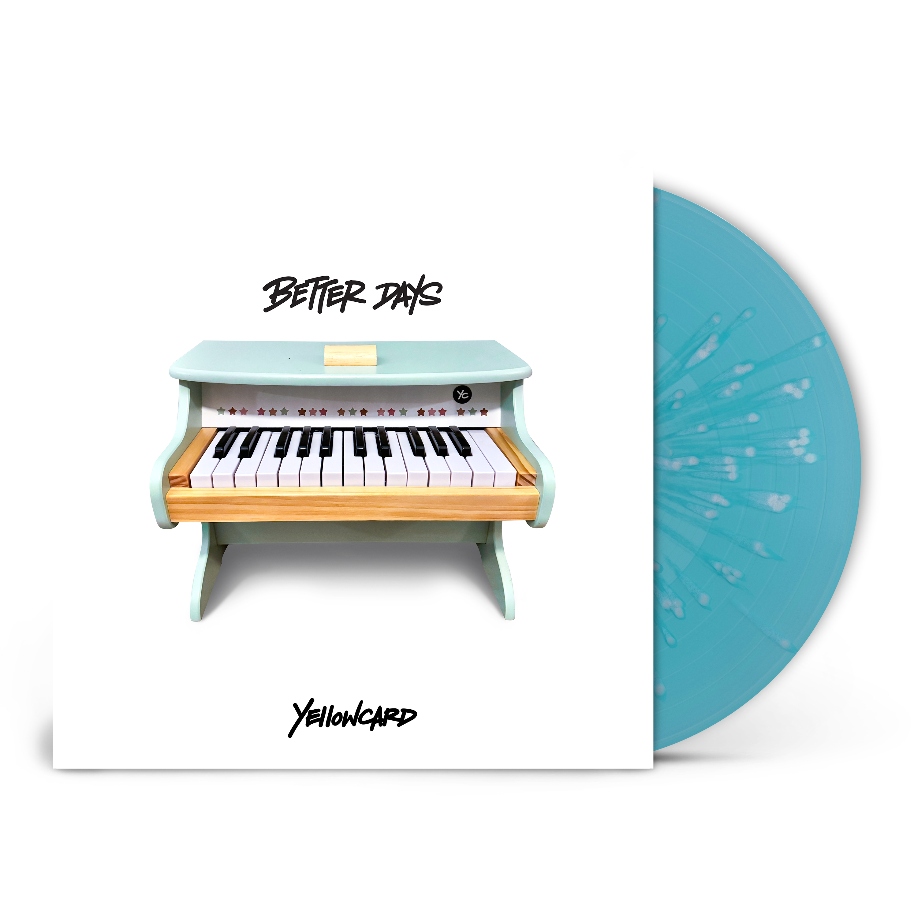 YELLOWCARD ‘BETTER DAYS’ LP (Limited Edition – Only 300 Made, Light Blue w/ White Splatter Vinyl)