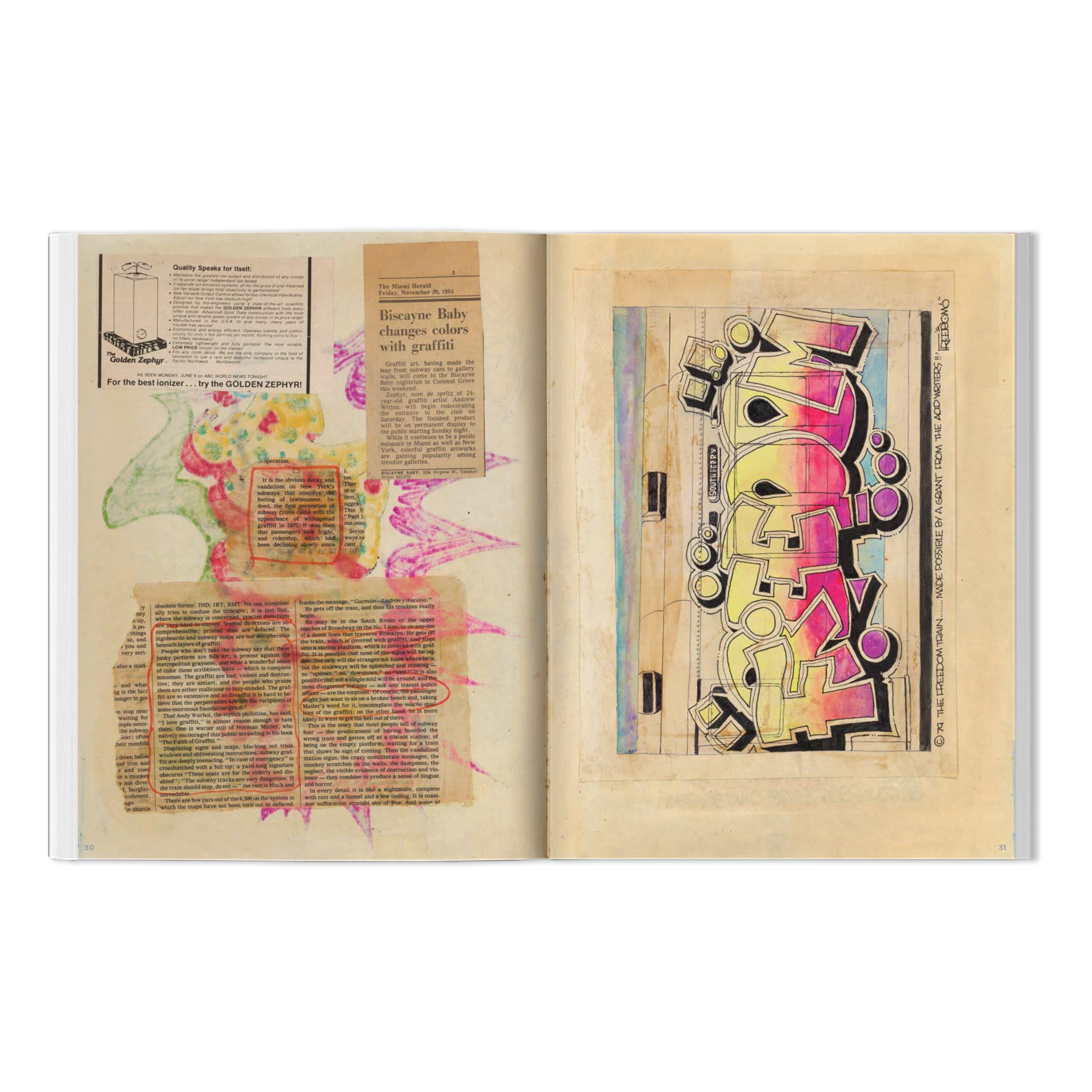 ZEPHYR "GRAFFITI BLACL BOOK/SCRAPBOOK: 1978 & BEYOND” BOOK