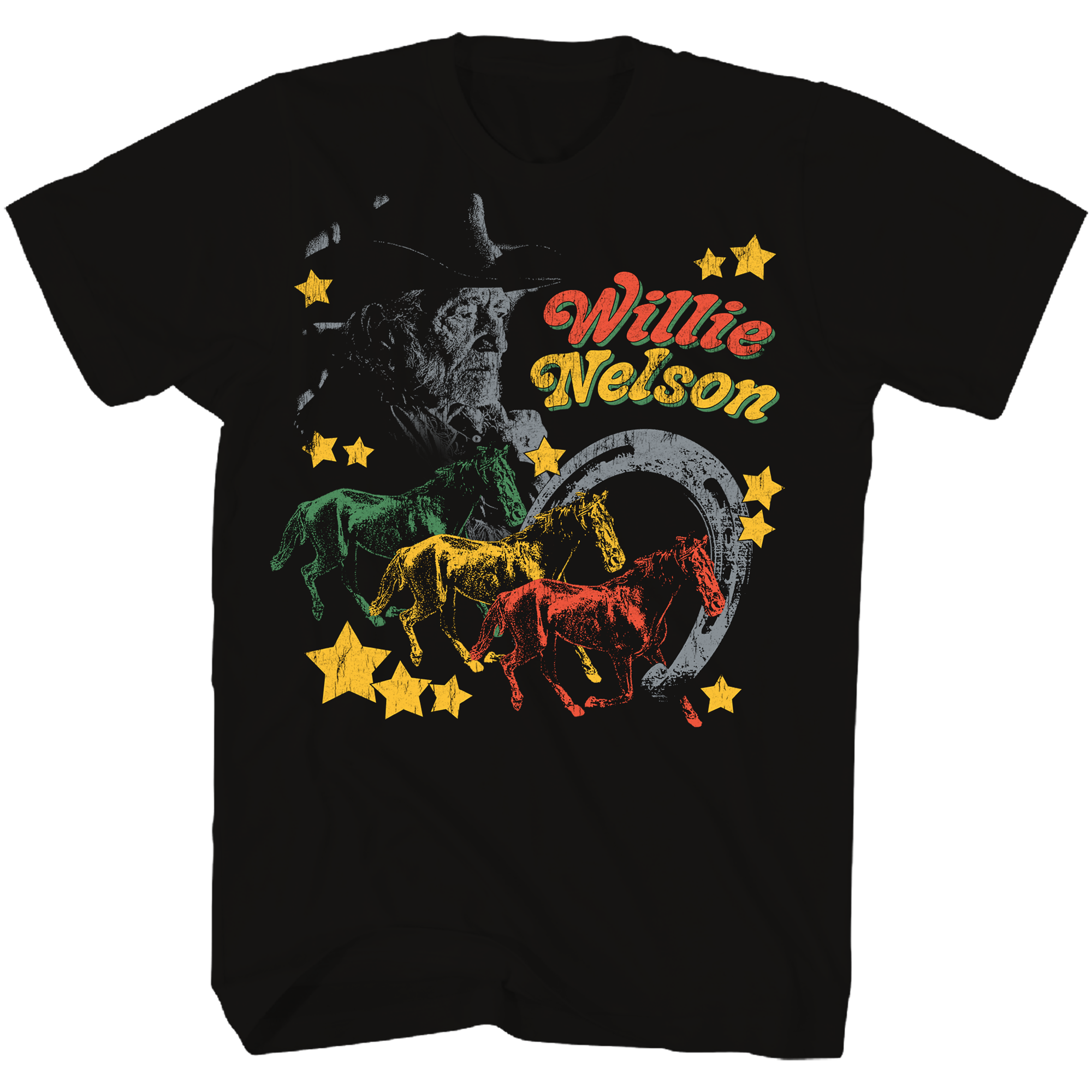 WILLIE NELSON MULTI COLOR HORSE