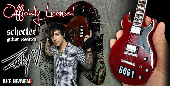 OFFICIALLY LICENSED ZACKY VENGEANCE 6661 REISSUE MINI GUITAR - AVENGED SEVENFOLD