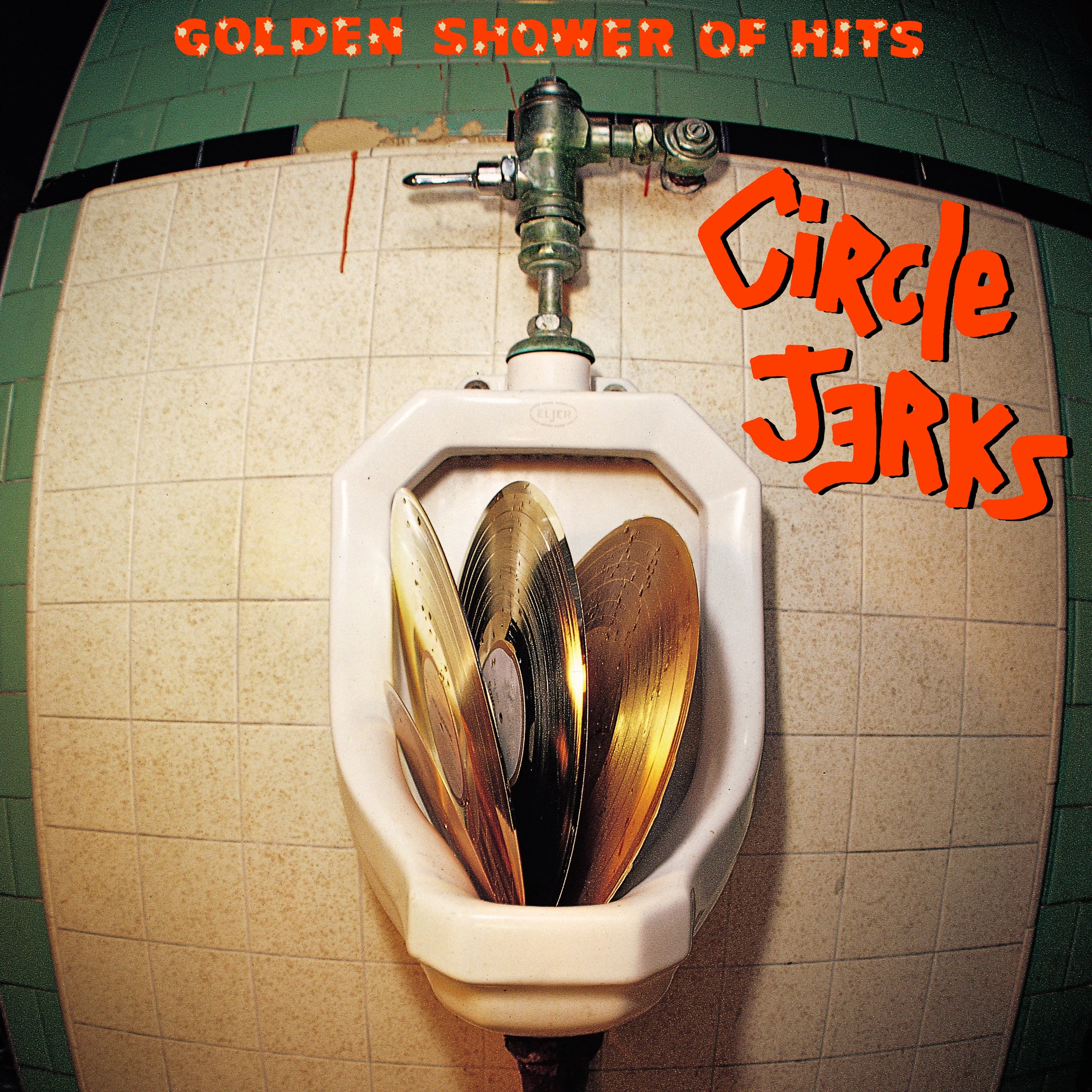 CIRCLE JERKS 'GOLDEN SHOWER OF HITS' LP (Transparent Yellow Vinyl)