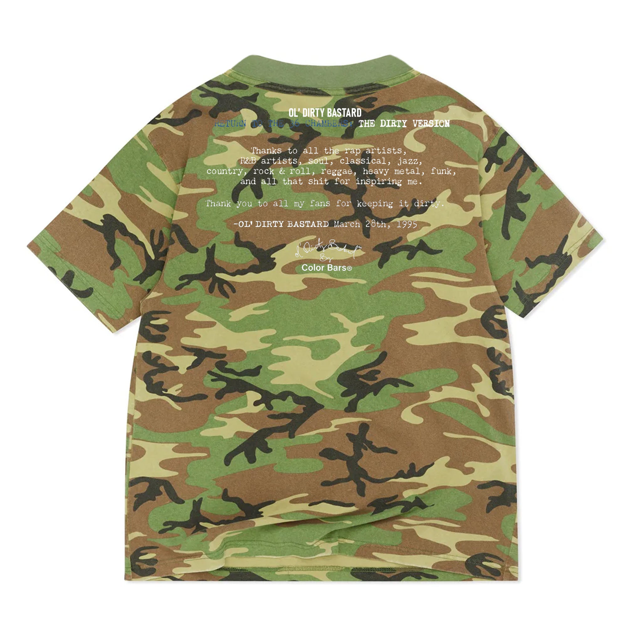 CD Tee Vintage Camo Back