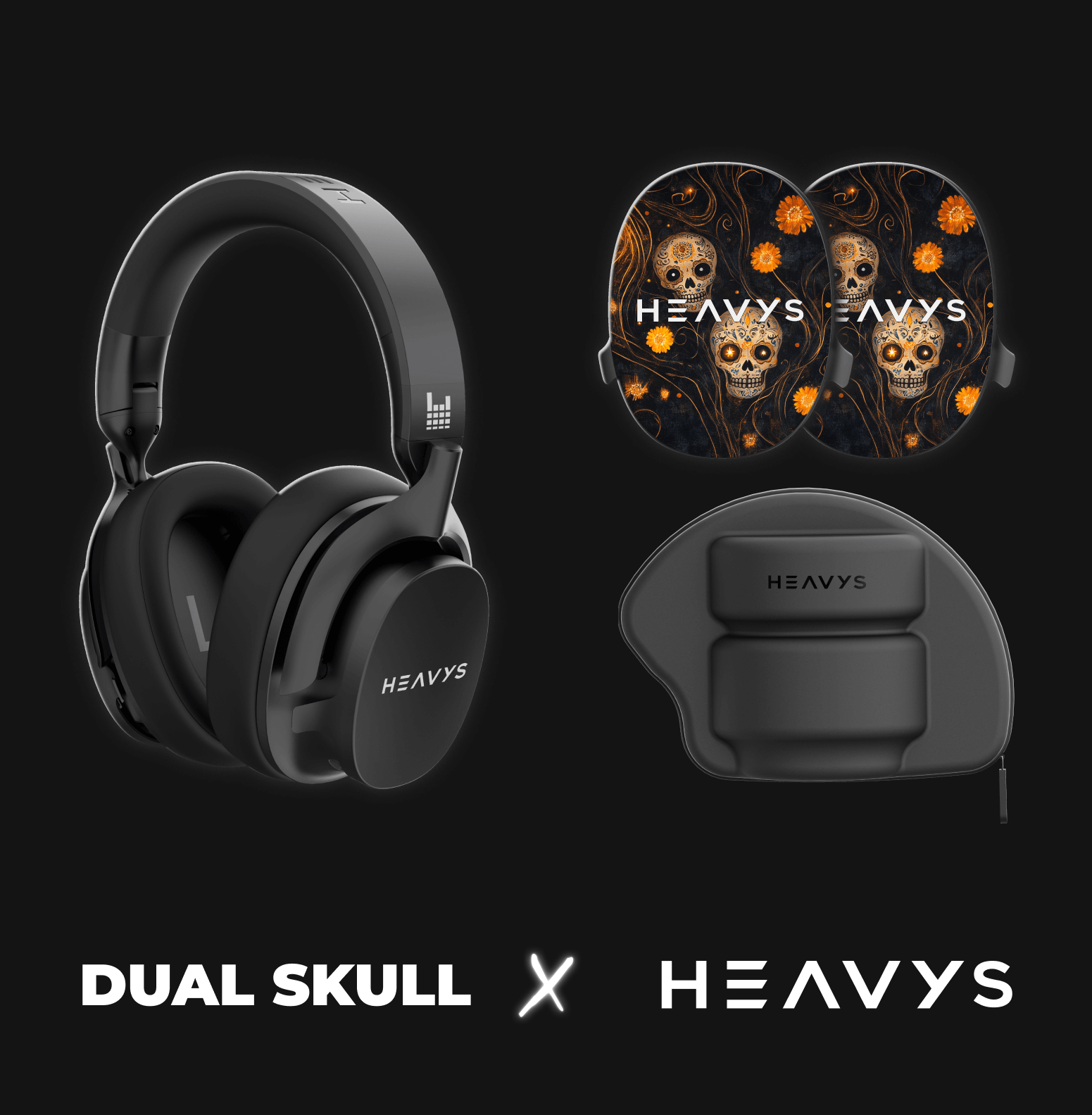 DUAL SKULL HEADPHONES
