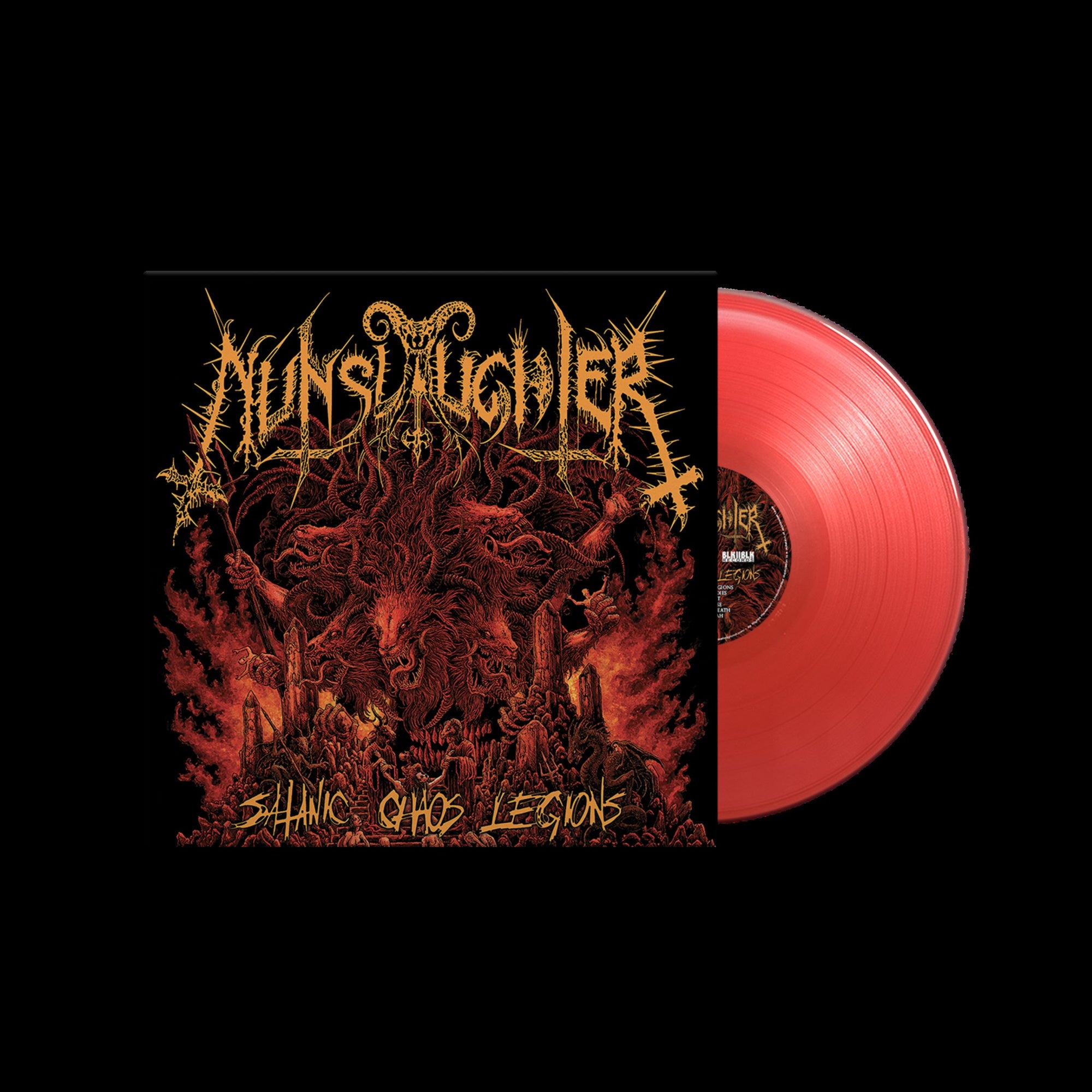 NUNSLAUGHTER ‘SATANIC CHAOS LEGIONS’ 2LP (Red Vinyl)