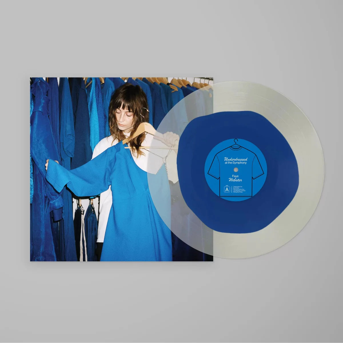 Faye Webster Underdressed At The Symphony LP Blue and White Bullseye