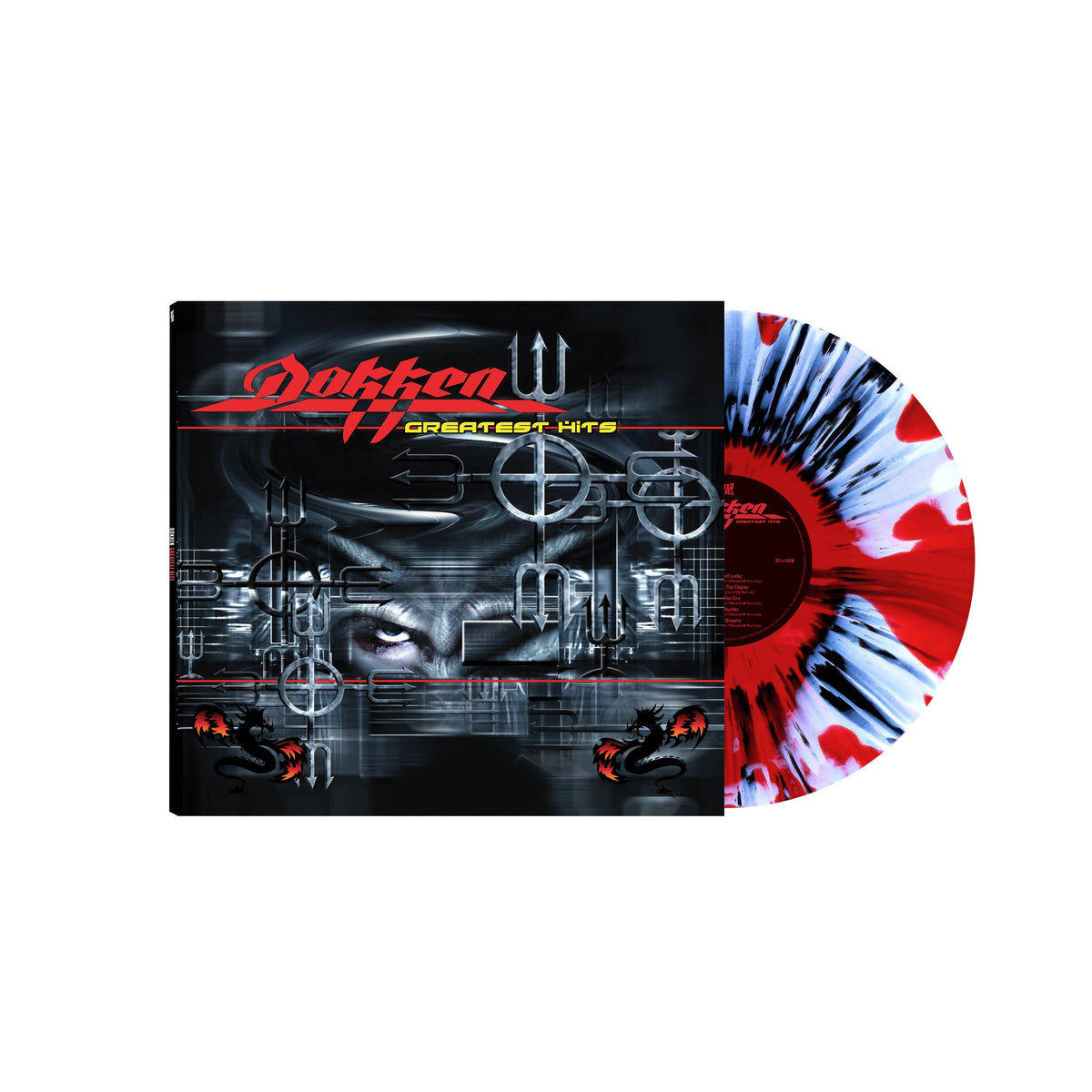 DOKKEN 'GREATEST HITS' LP (Black/Clear/Red/White Haze Splatter Vinyl)
