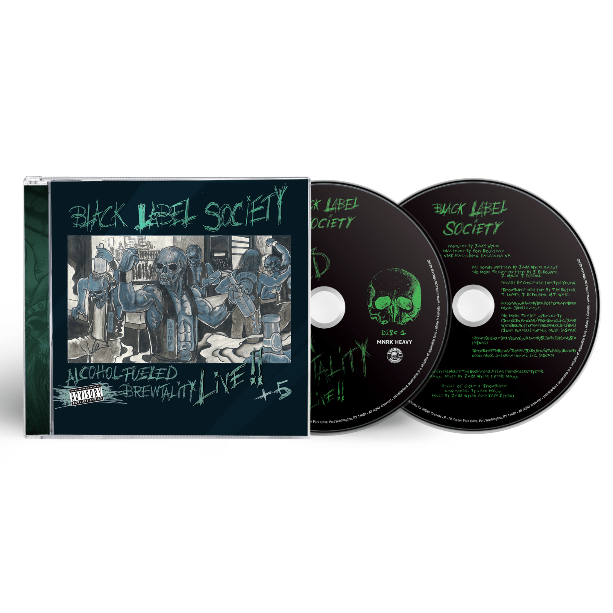 BLACK LABEL SOCIETY 'ALCOHOL FUELED BREWTALITY' CD