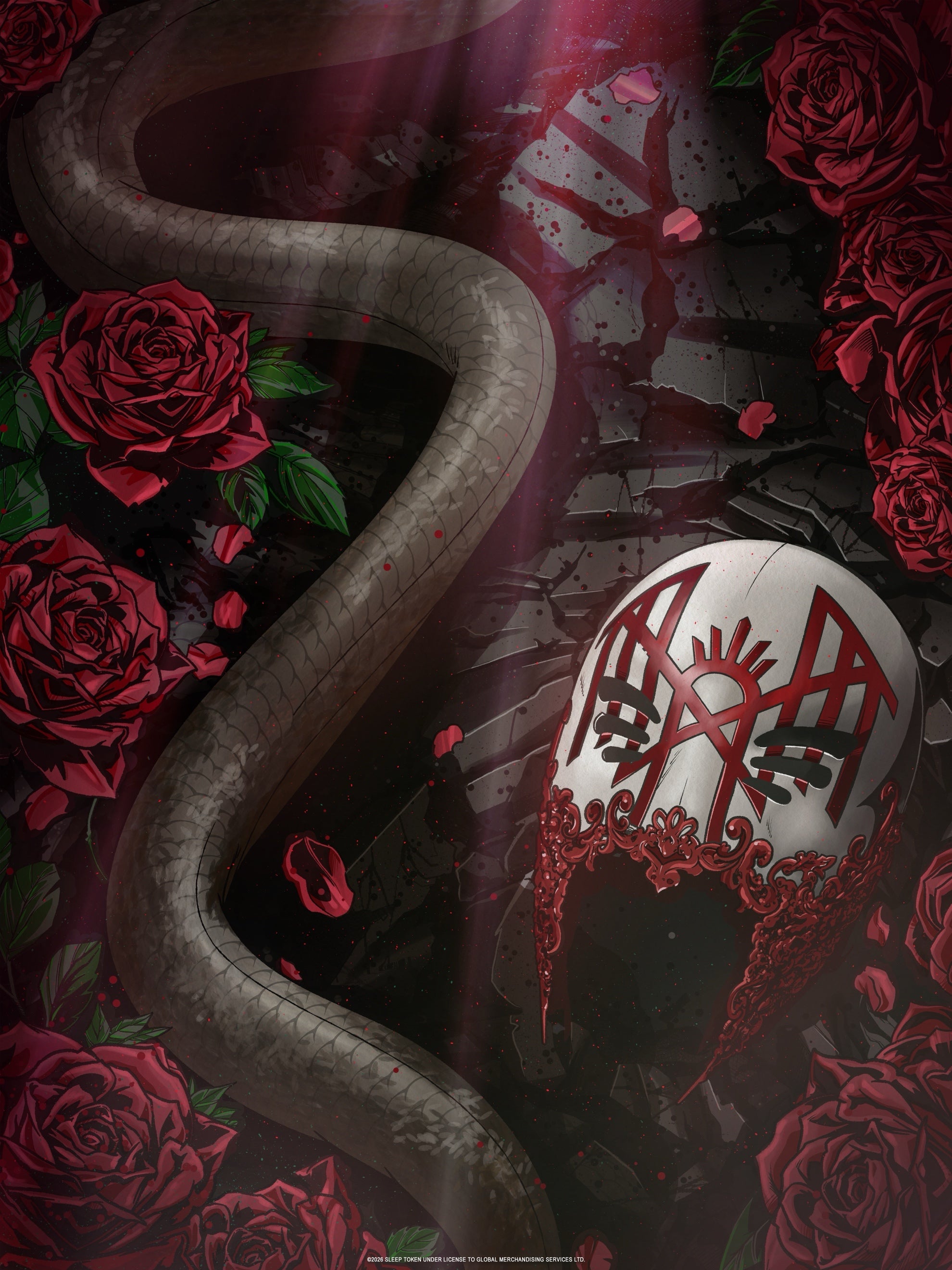 SLEEP TOKEN 'ROSES/SWORD' FOILED POSTERS