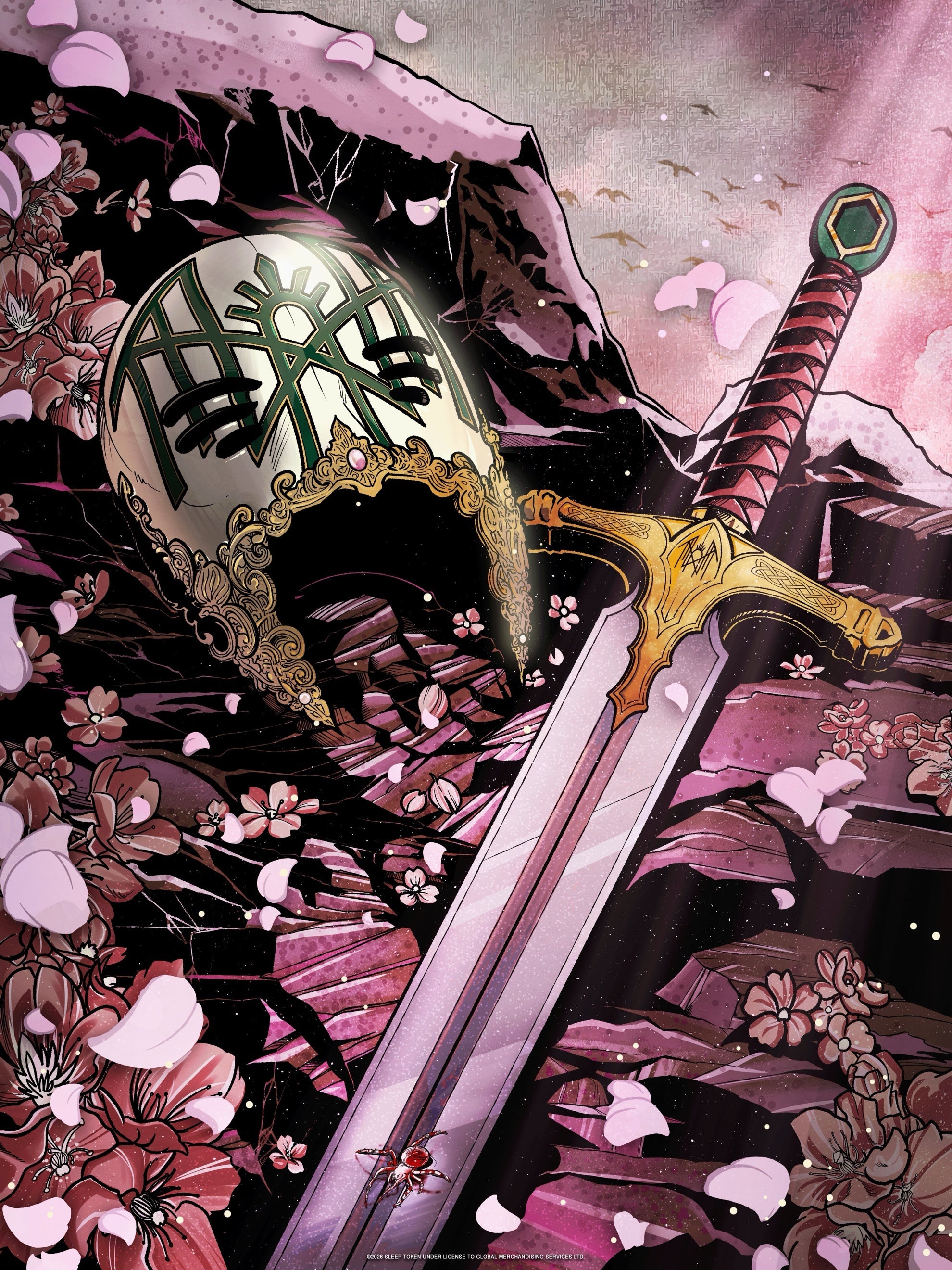 SLEEP TOKEN 'ROSES/SWORD' FOILED POSTERS