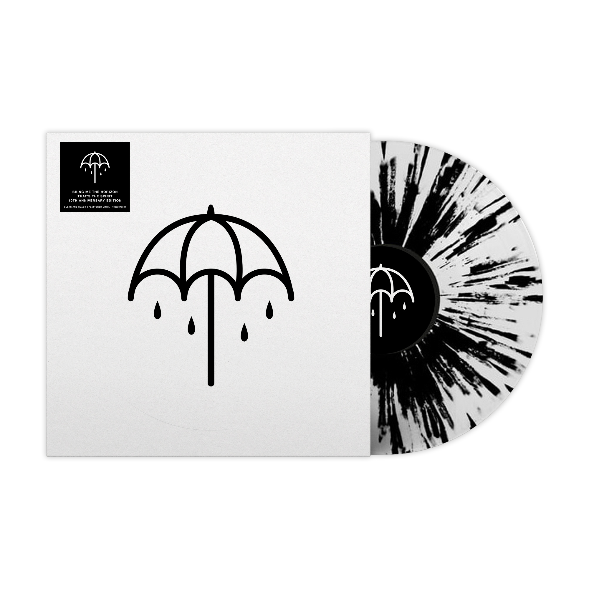 BRING ME THE HORIZON 'THATS THE SPIRIT' 10TH ANNIVERSARY LP (Black & White Splatter Vinyl)