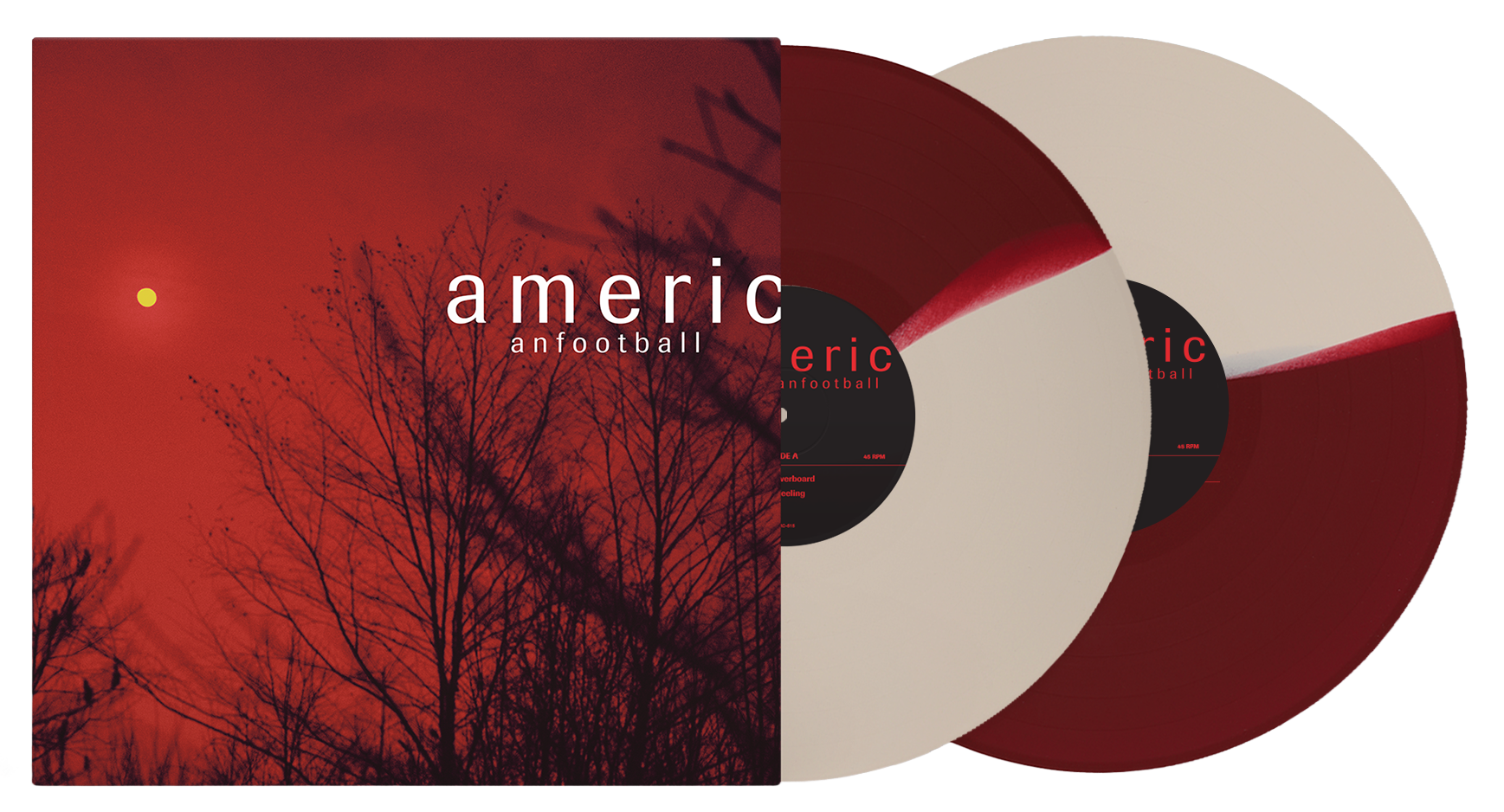 AMERICAN FOOTBALL ‘LP4’ 2LP (Exclusive – Limited to 300, Half Burgundy / Half Beige Vinyl)