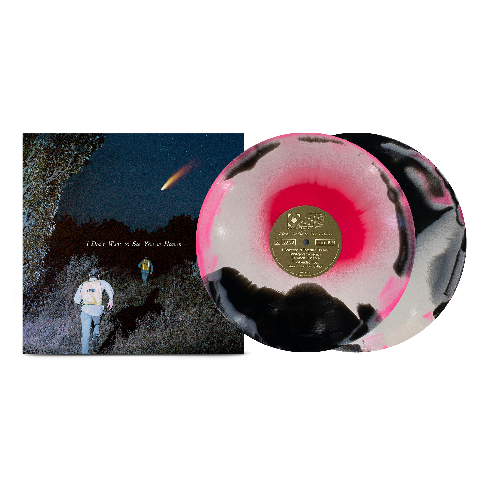 THE CALLOUS DAOBOYS ‘I DON'T WANT TO SEE YOU IN HEAVEN’ 2LP (Limited Edition – Only 250 made, "Calf" Neon Coral, Black, & White A-Side/B-Side Vinyl)