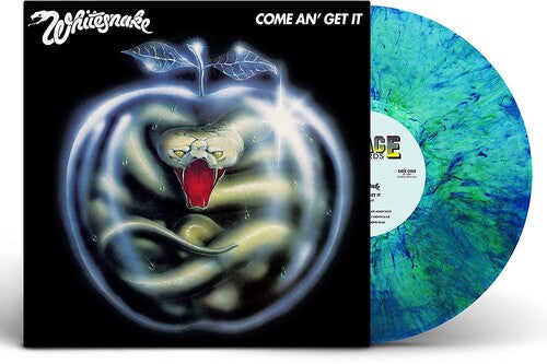 WHITESNAKE 'COME AN GET IT' LP (Clear w/ Metallic Blue & Green Swirl V