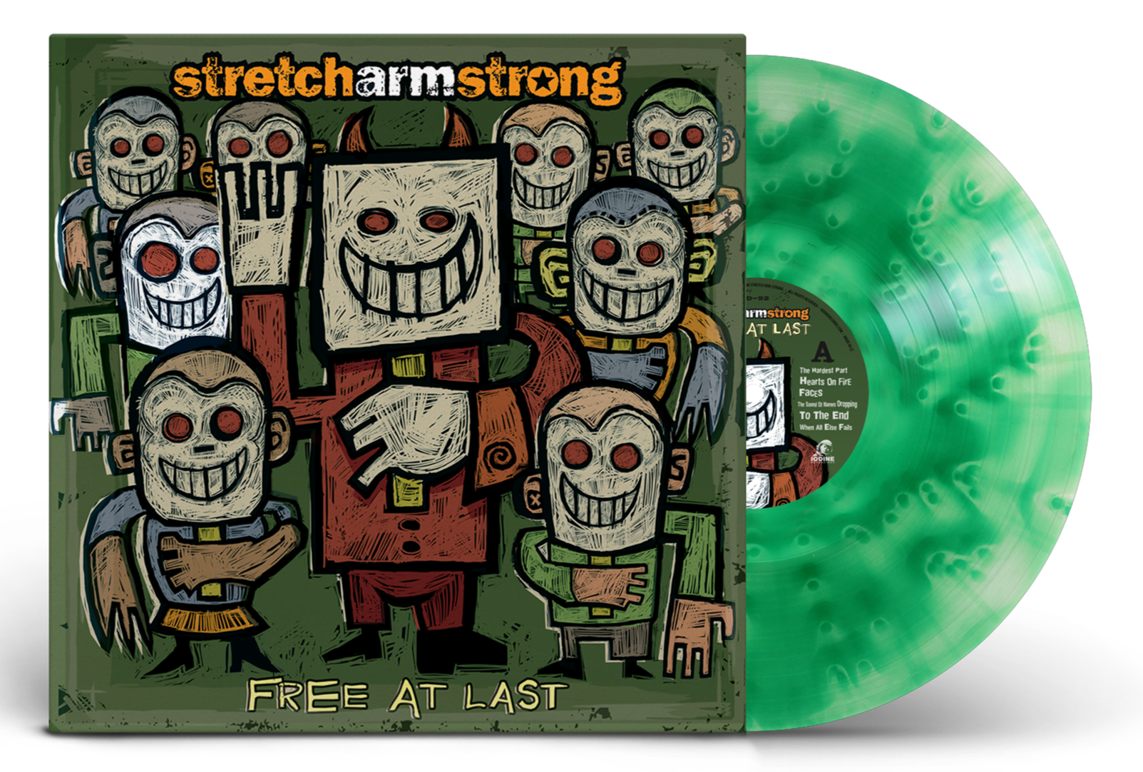 STRETCH ARM STRONG ‘FREE AT LAST’ LP (Exclusive – Limited to 100, Cloudy Green Vinyl)