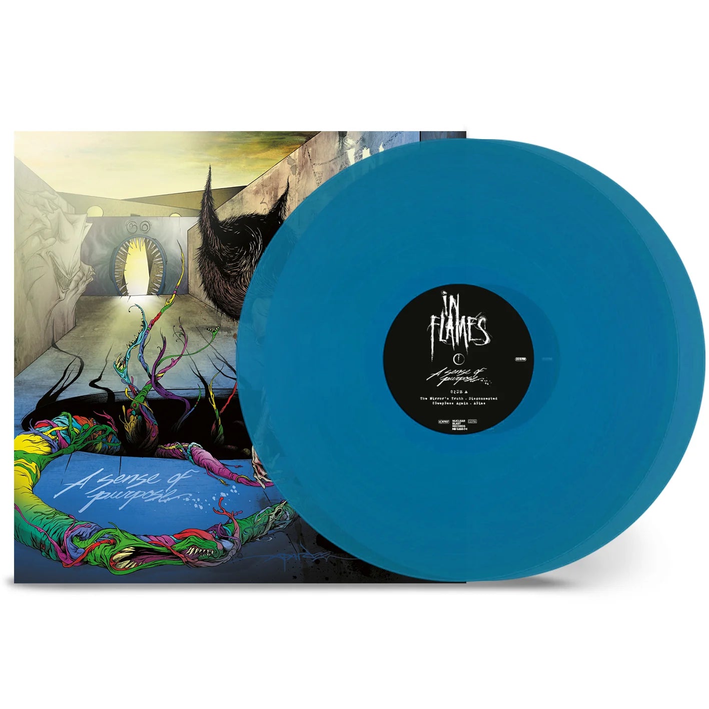 In Flames A Sense of Purpose The Mirrors Truth Version 2LP Transparent Ocean Blue