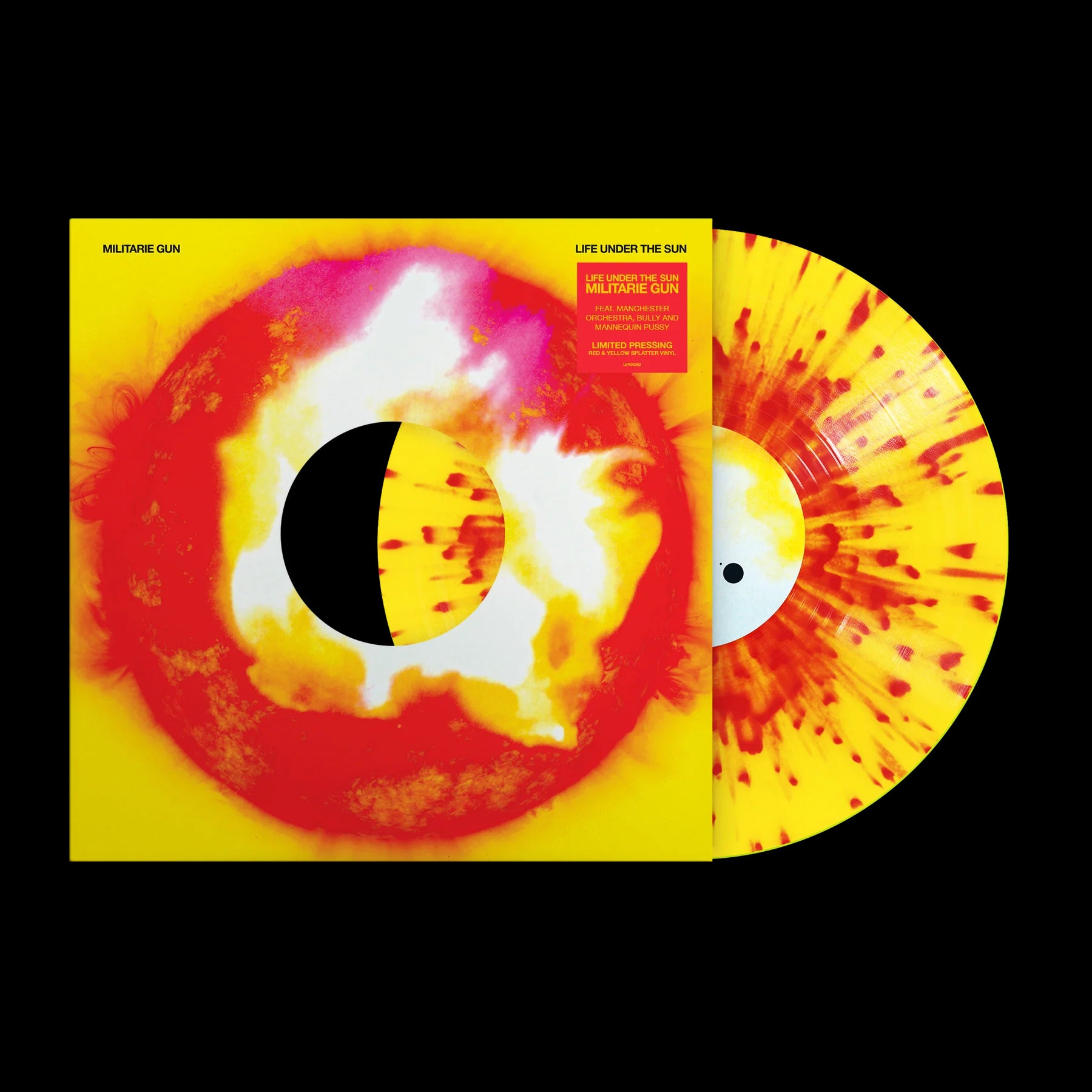 Militarie Gun Life Under The Sun Limited Edition 12 EP Red Yellow Splatter