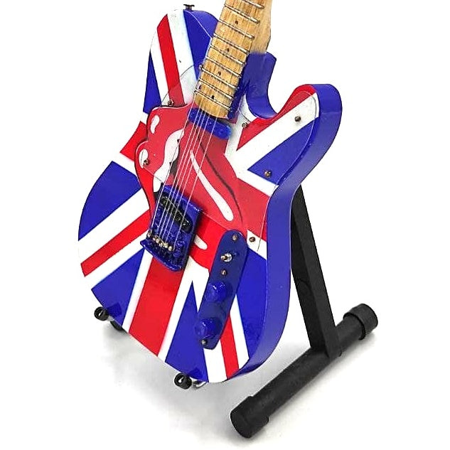 ROLLING STONES - TONGUE UK DESIGN MINI GUITAR