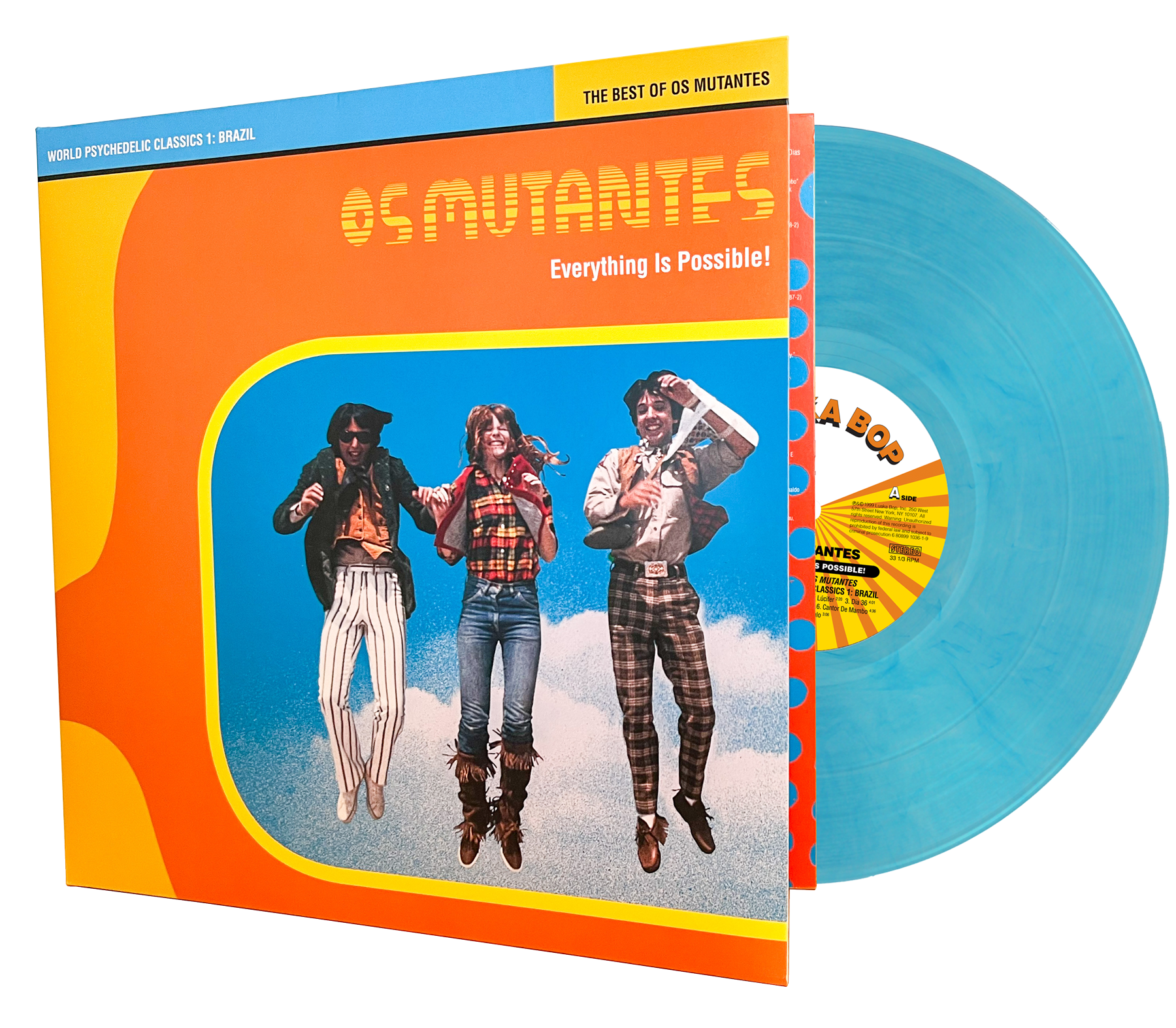 OS MUTANTES 'EVERYTHING IS POSSIBLE! THE BEST OF OS MUTANTES: WORLD PSYCHEDELIC CLASSICS 1' LP (Crystal Blue Persuasion Vinyl)