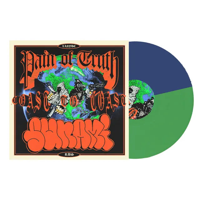 Pain Of Truth Sunami Coast to Coast LP Half Doublemint Green Half Blue