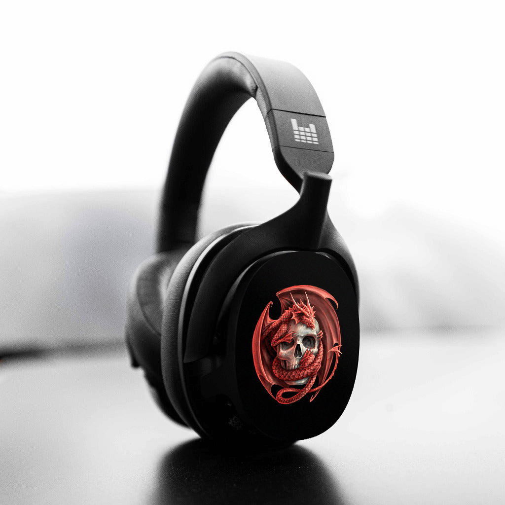'DRAGON SKULL' BY @ANNESTOKESART HEADPHONES
