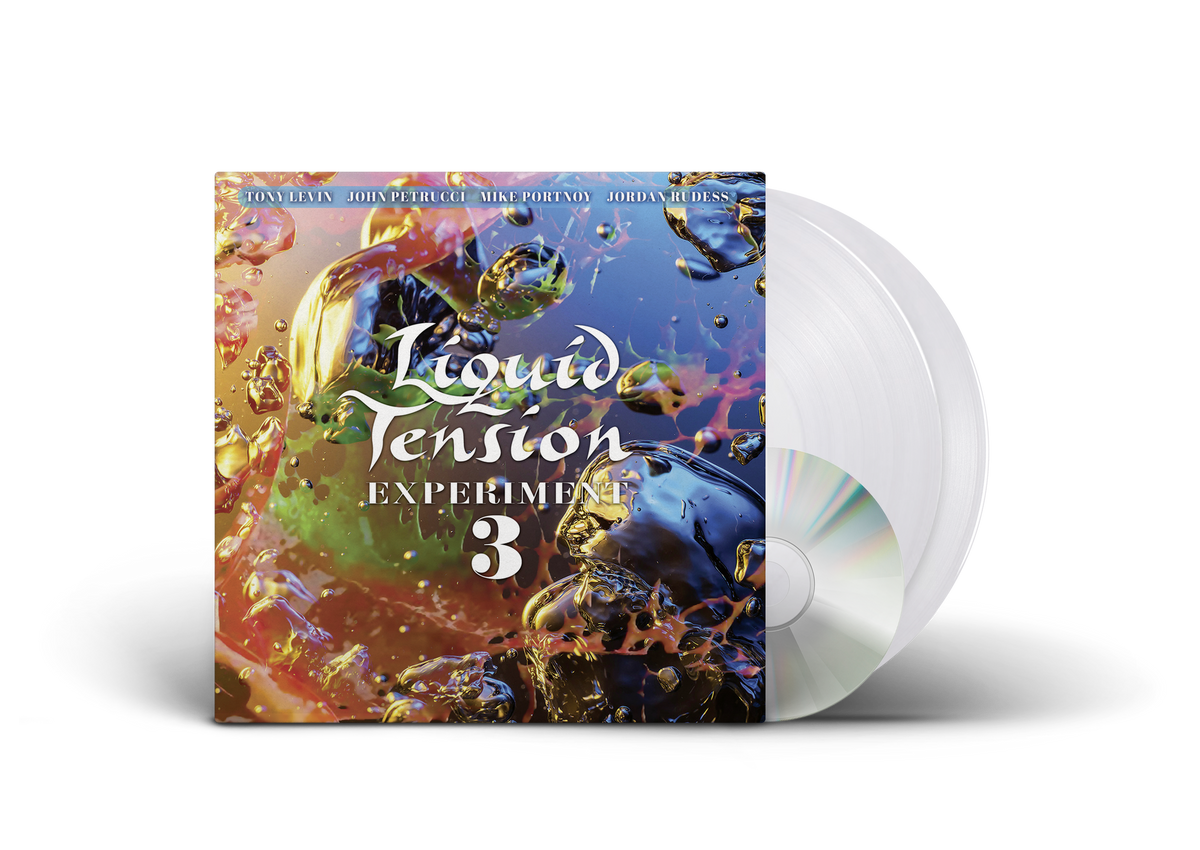 LIQUID TENSION EXPERIMENT 'LTE3' LIMITED-EDITION CLEAR 2LP' ONLY 300 MADE