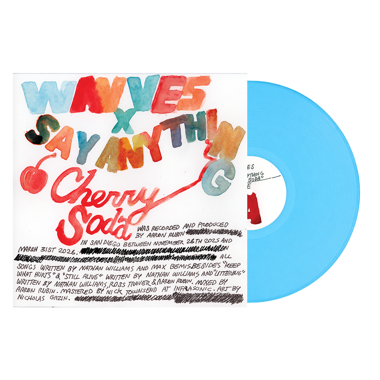 WAVVES X SAY ANYTHING 'CHERRY SODA' LP (Exclusive – Limited to 400, El