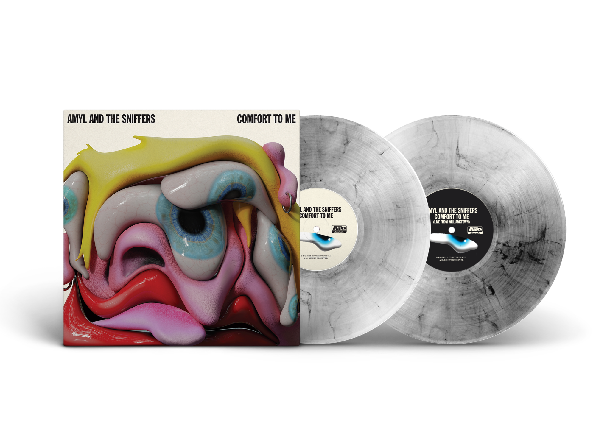 AMYL & THE SNIFFERS 'COMFORT TO ME' EXPANDED EDITION 2LP (Clear Smoke Vinyl)