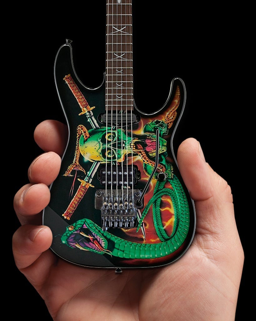 DOKKEN - GEORGE LYNCH - SKULL & SNAKES MINI GUITAR