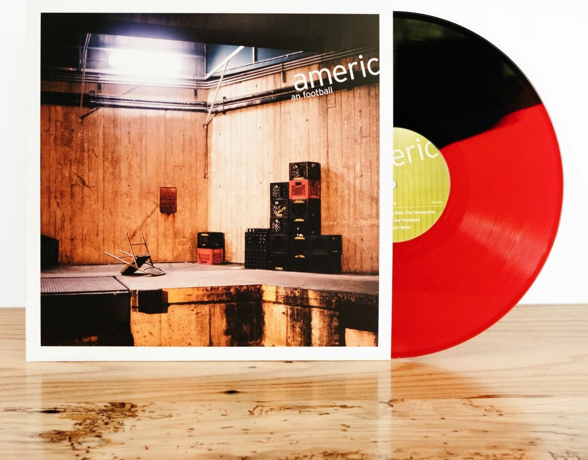 AMERICAN FOOTBALL 'AMERICAN FOOTBALL' HALF RED HALF BLACK 12" EP
