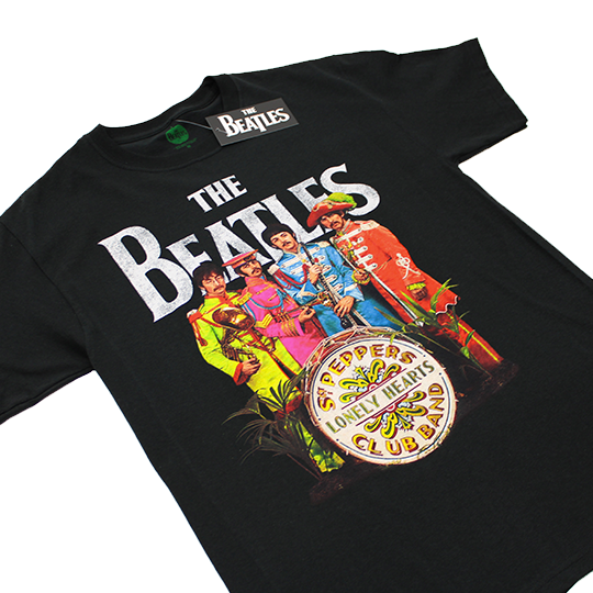 SGT BEATLES HEARTS LONELY BAND T-SHIRT CLUB PEPPER\'S