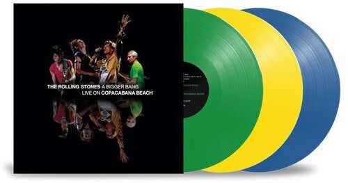 THE ROLLING STONES 'A BIGGER BAND LIVE ON COPACABANA BEACH' 3LP (Limited Edition Green, Yellow, Blue Vinyl)