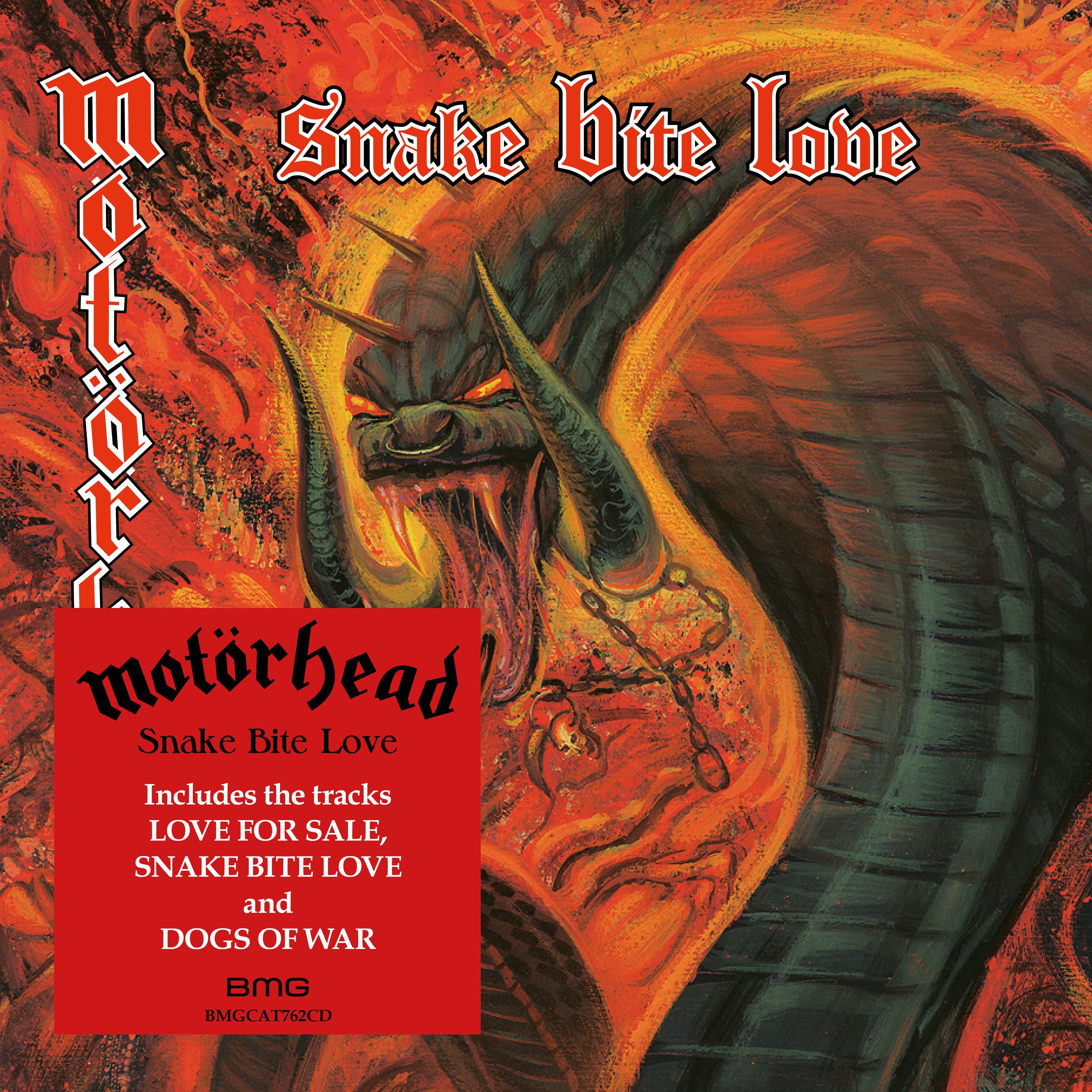 MOTORHEAD 'SNAKE BITE LOVE' LP (Red Vinyl)