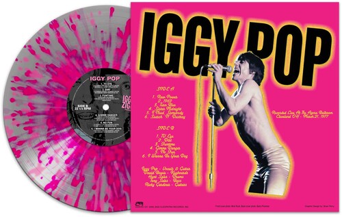 IGGY POP & DAVID BOWIE 'IGGY & ZIGGY - CLEVELAND '77' LP (Silver & Pink Splatter Vinyl)